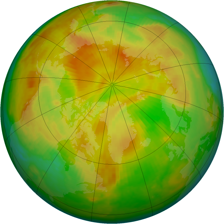 Arctic ozone map for 06 May 2000